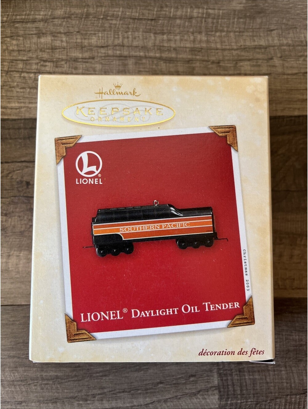 Hallmark Lionel Daylight Oil Tender Train Christmas Ornament